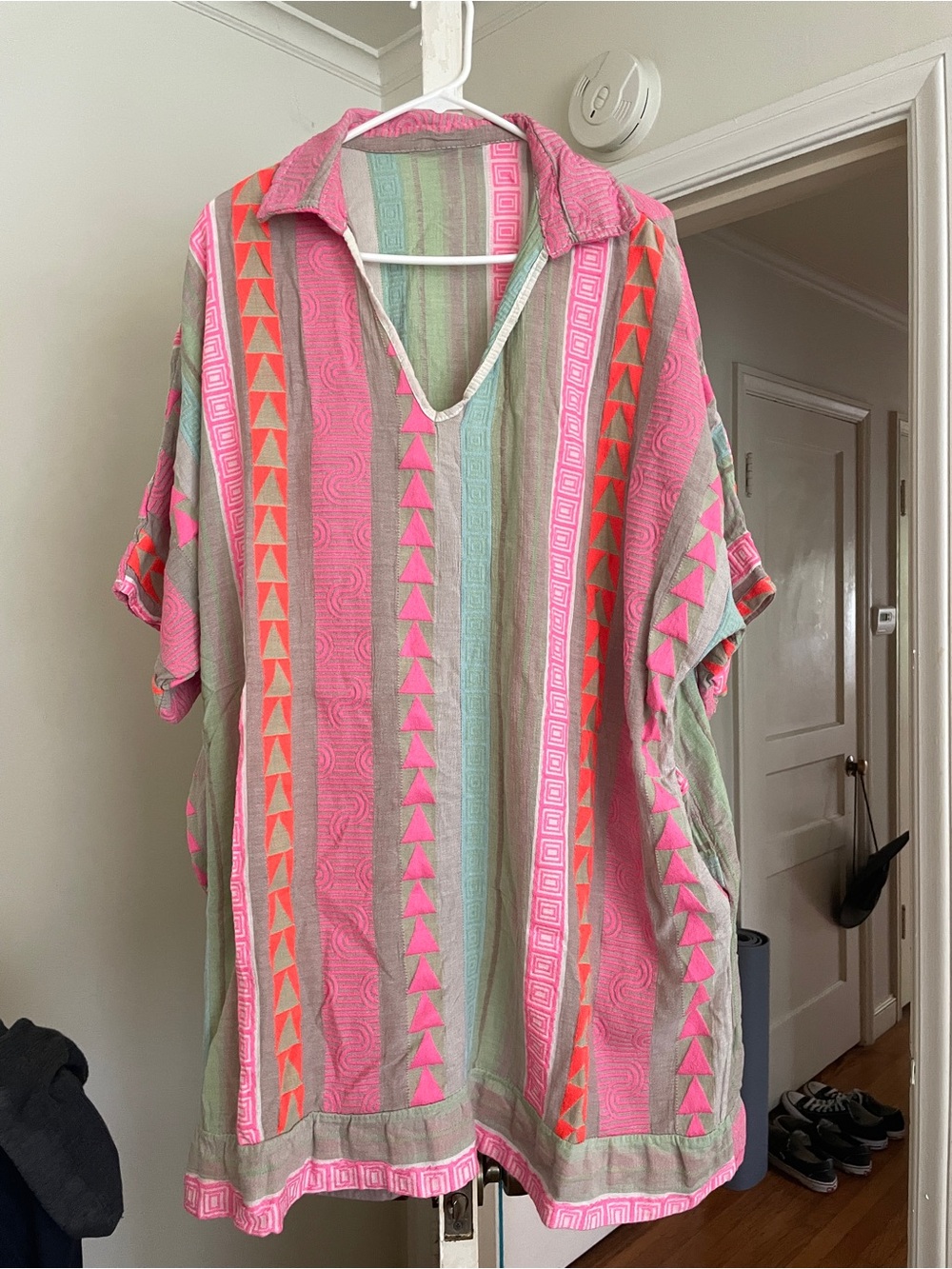Vibrant Cotton Pullover Dress